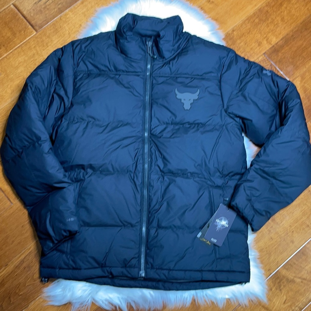 NWT Under Armor project Rock men’s down jacket L